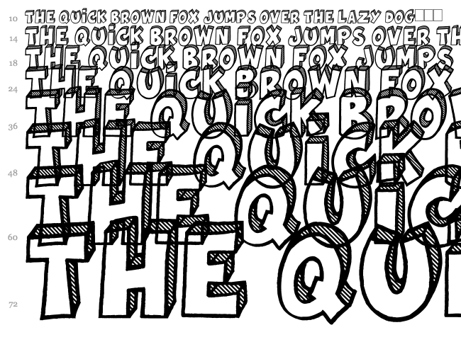 Jackpot font waterfall
